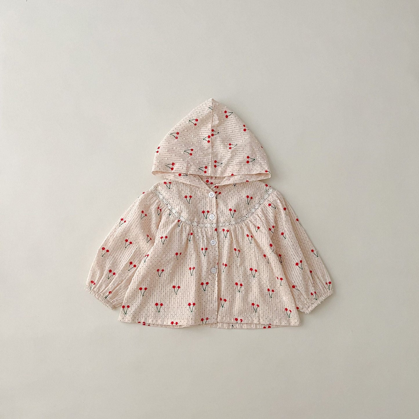 Baby Girl Hooded Poncho Blouse
