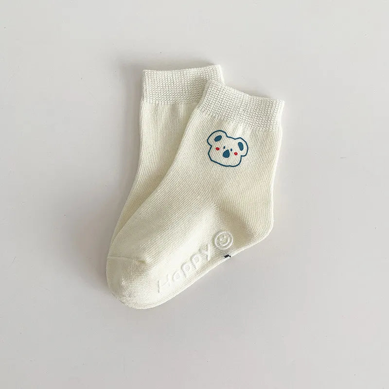 Animal Outlined Soft Floor Socks