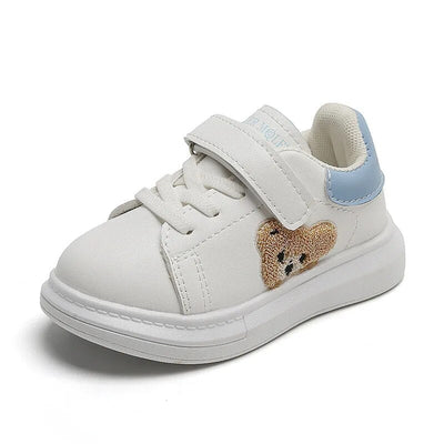 Fuzzy Bear Patch Sneakers