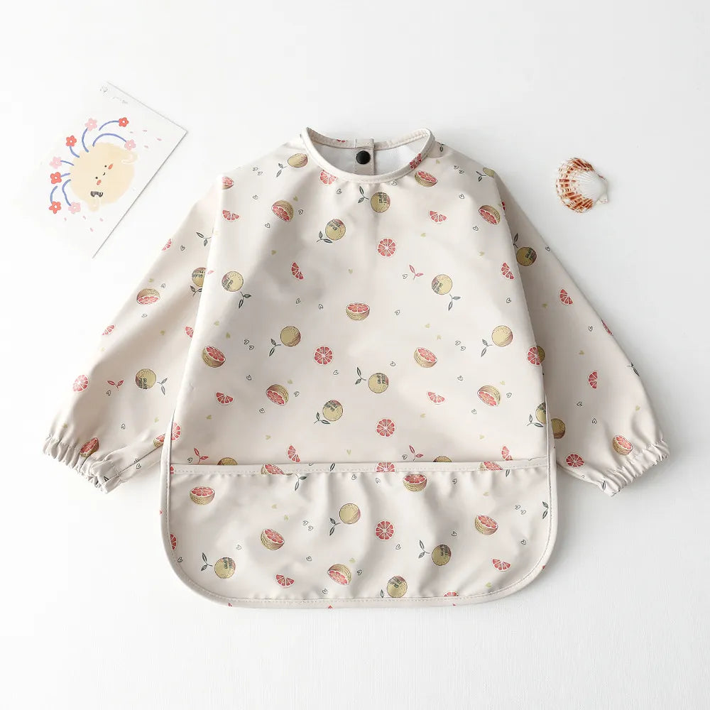 Baby Waterproof Long Sleeve Apron Bib