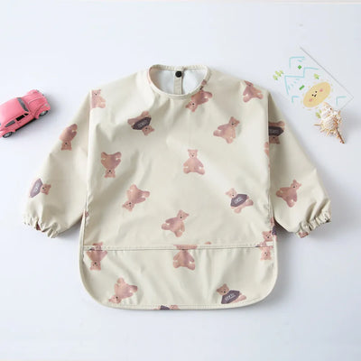 Baby Waterproof Long Sleeve Apron Bib