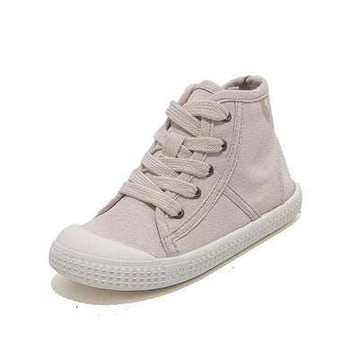 High Top Canvas Lace up Sneakers