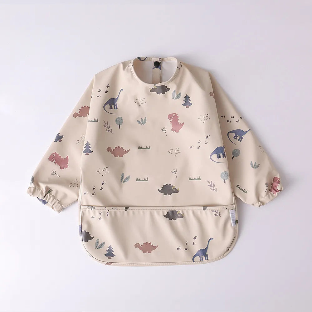 Baby Waterproof Long Sleeve Apron Bib