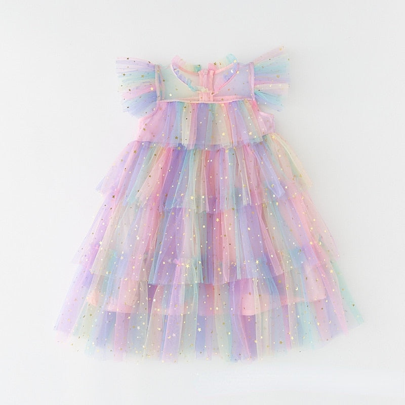 Tulle Rainbow Star Dress
