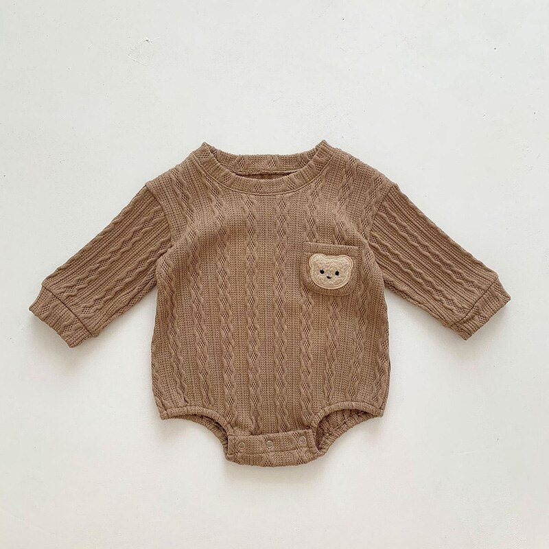 Long Sleeve Boys One Piece Bodysuit