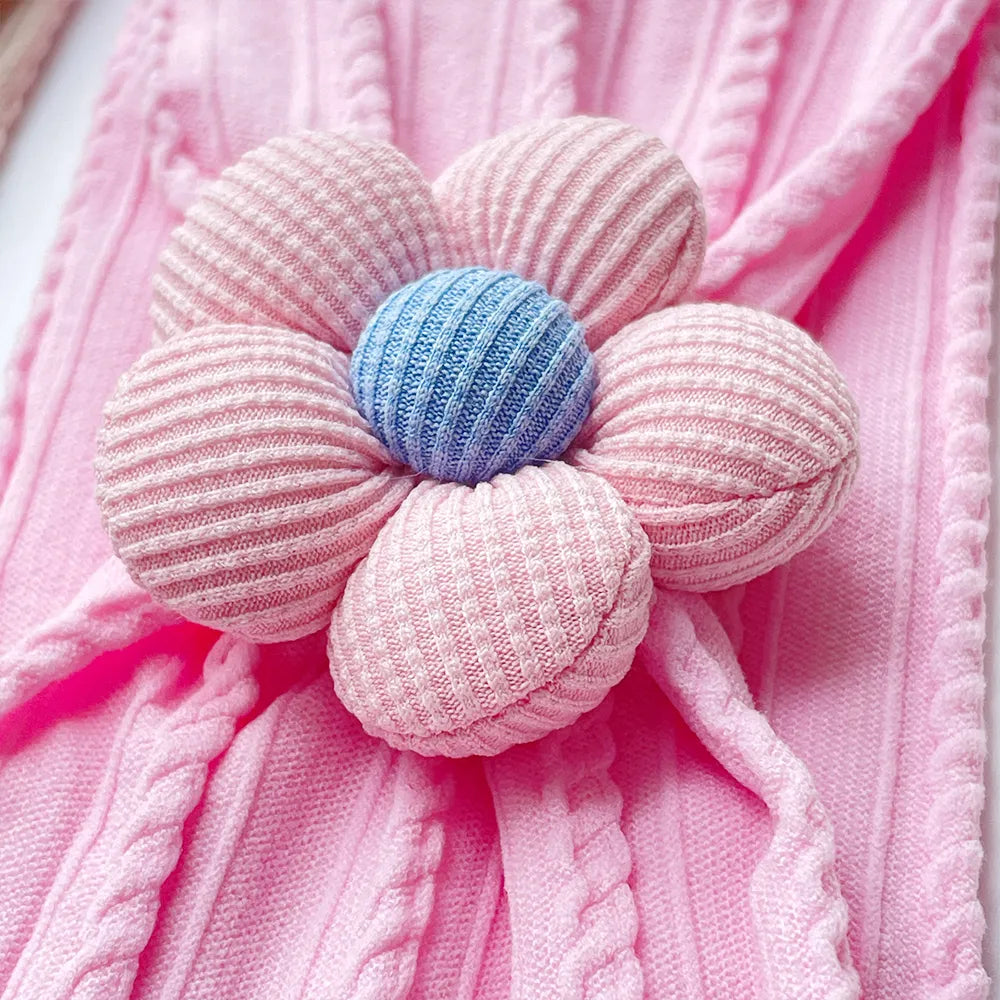 Baby Girl Flower Puff Elastic Soft Headband