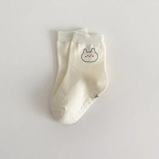 Animal Outlined Soft Floor Socks