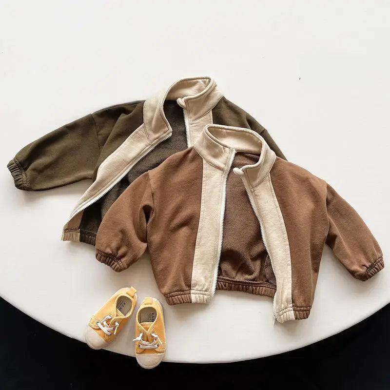 Retro Zip Up Casual Jacket
