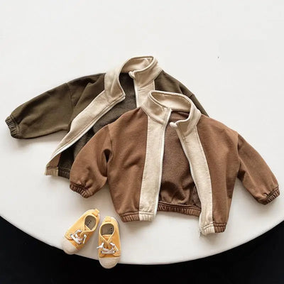 Retro Zip Up Casual Jacket