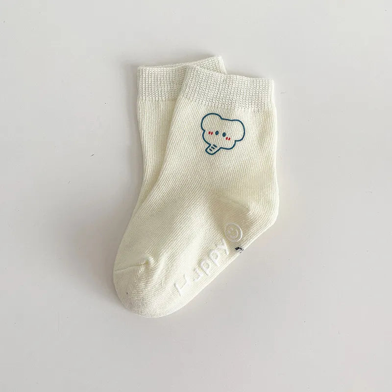 Animal Outlined Soft Floor Socks