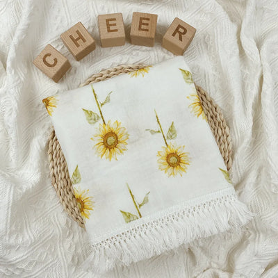 Floral Print Blanket Babies Bed Cover