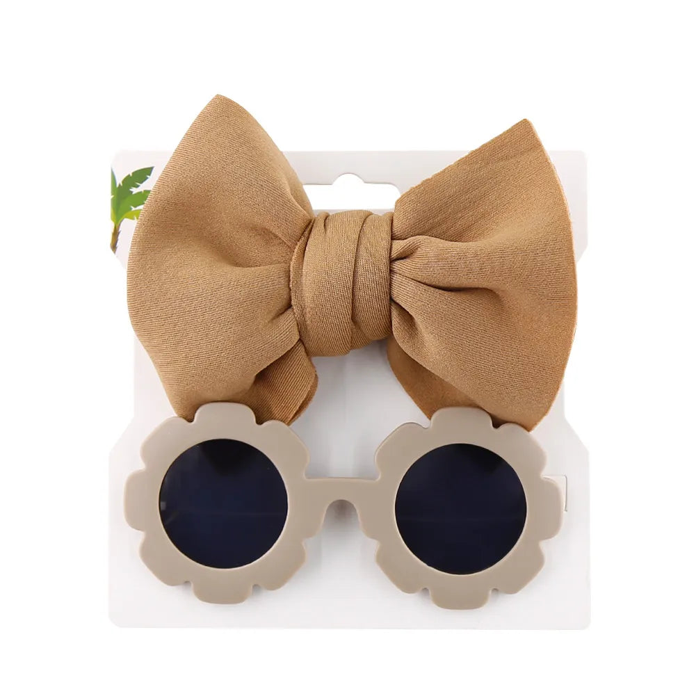Large Bow Headband With Sunglasses