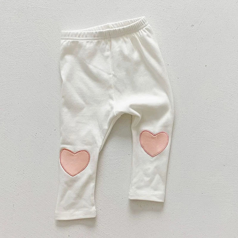 Baby Girl Heart Cotton Pants