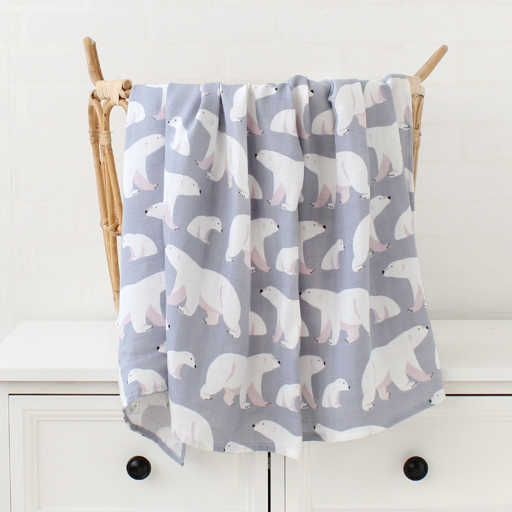 Art Deco Muslin Swaddles