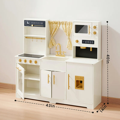 Tiny Land®  Iconic Play Kitchen - Cream - Kidtoycart