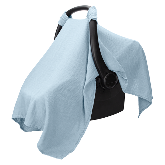 Baby Car Seat Cover by Comfy Cubs - Sky Blue