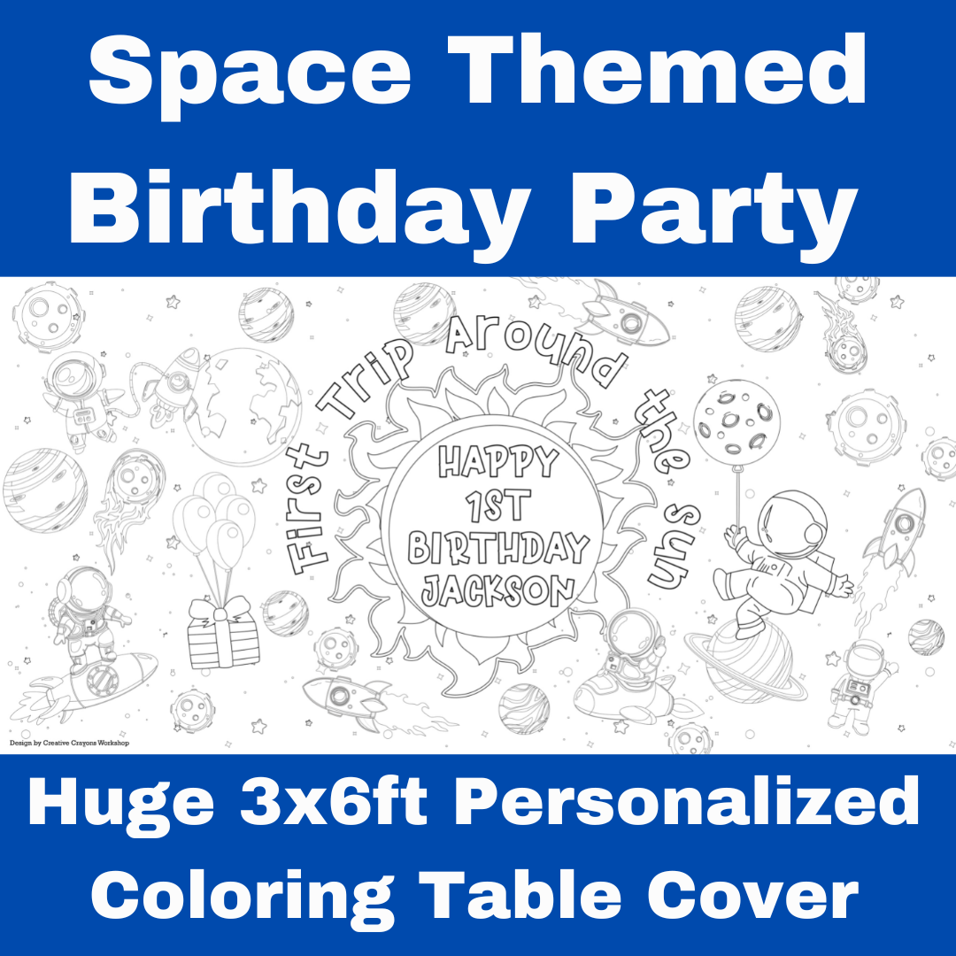 Space  Coloring Tablecloth