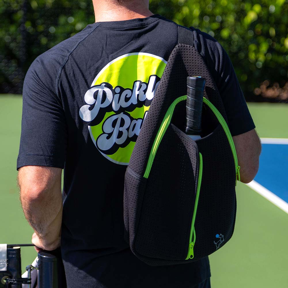 Pickleball Starter Bundle - Black Sling Bag Combo