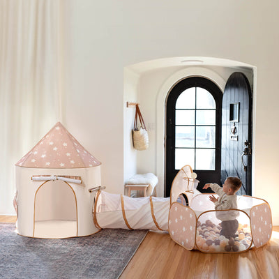 Tiny Land® Compact Adventure 3-in-1 Play Tunnel With no Balls - Kidtoycart