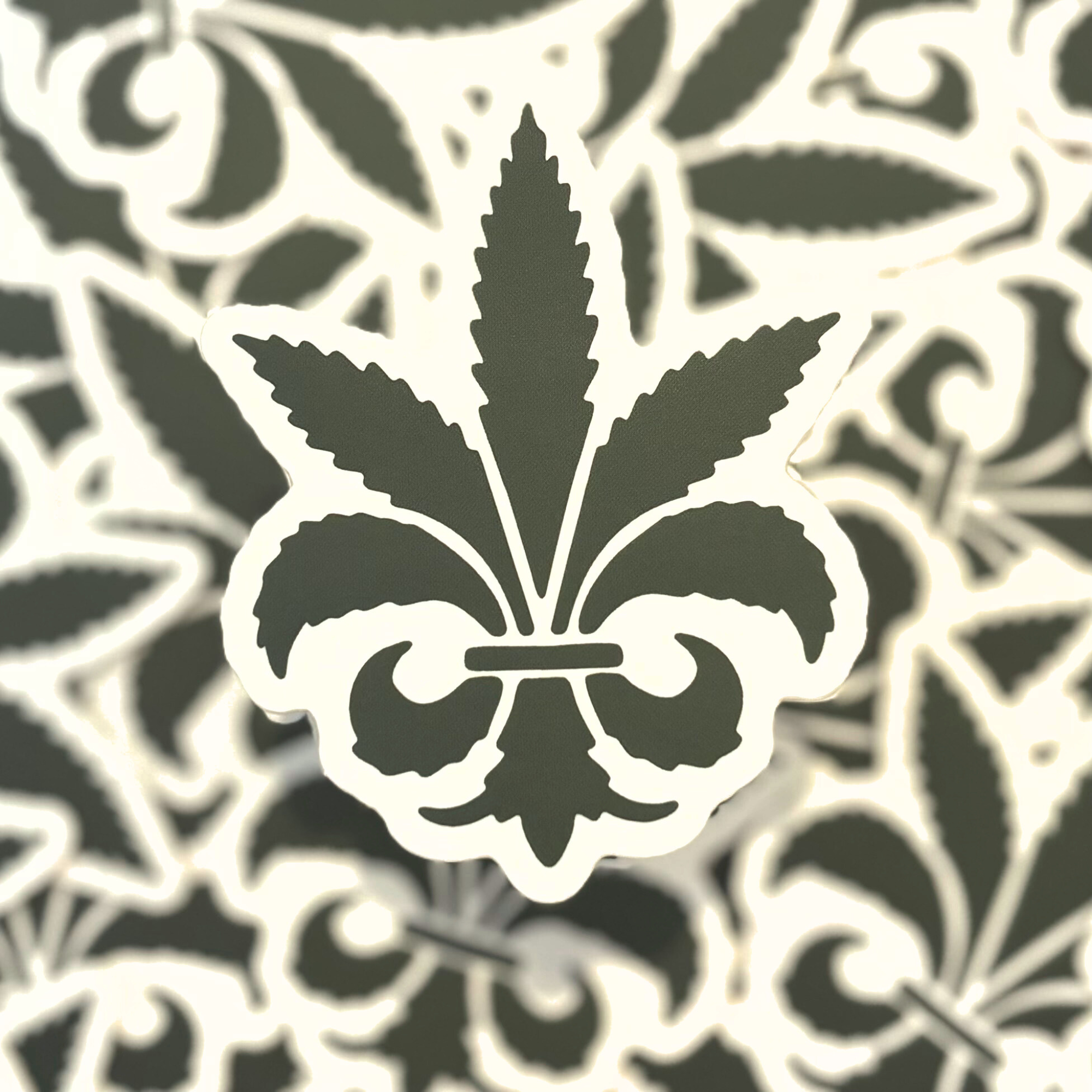 Fleur de Weed Sticker