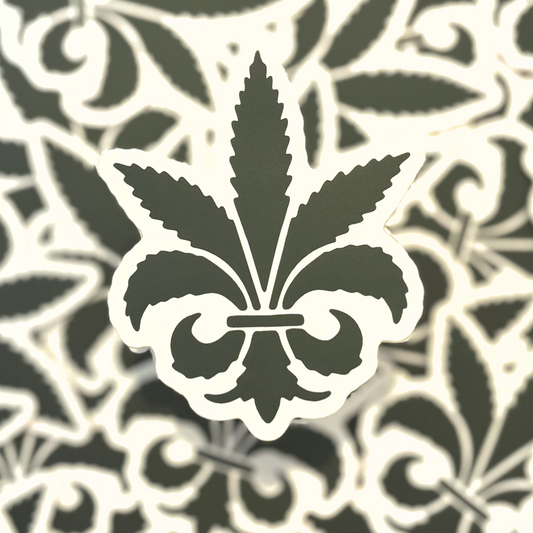 Fleur de Weed Sticker
