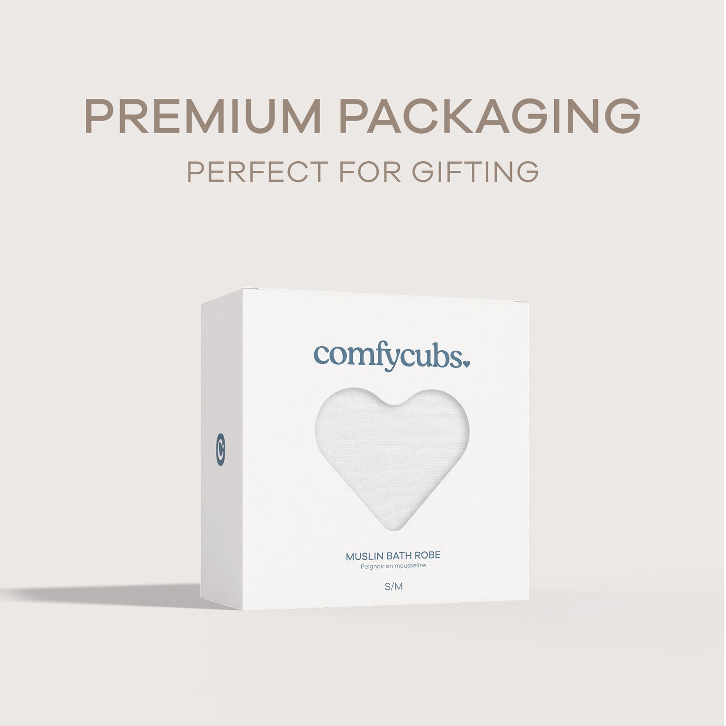 Muslin Bathrobe, White by Comfy Cubs