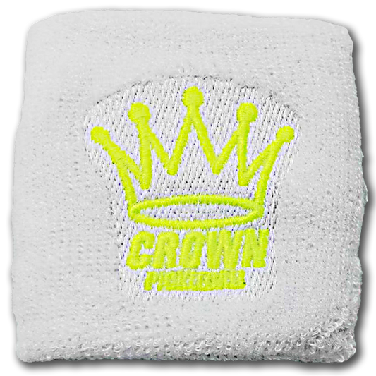 CROWN PICKLEBALL - Wrist Band (White/Yellow)