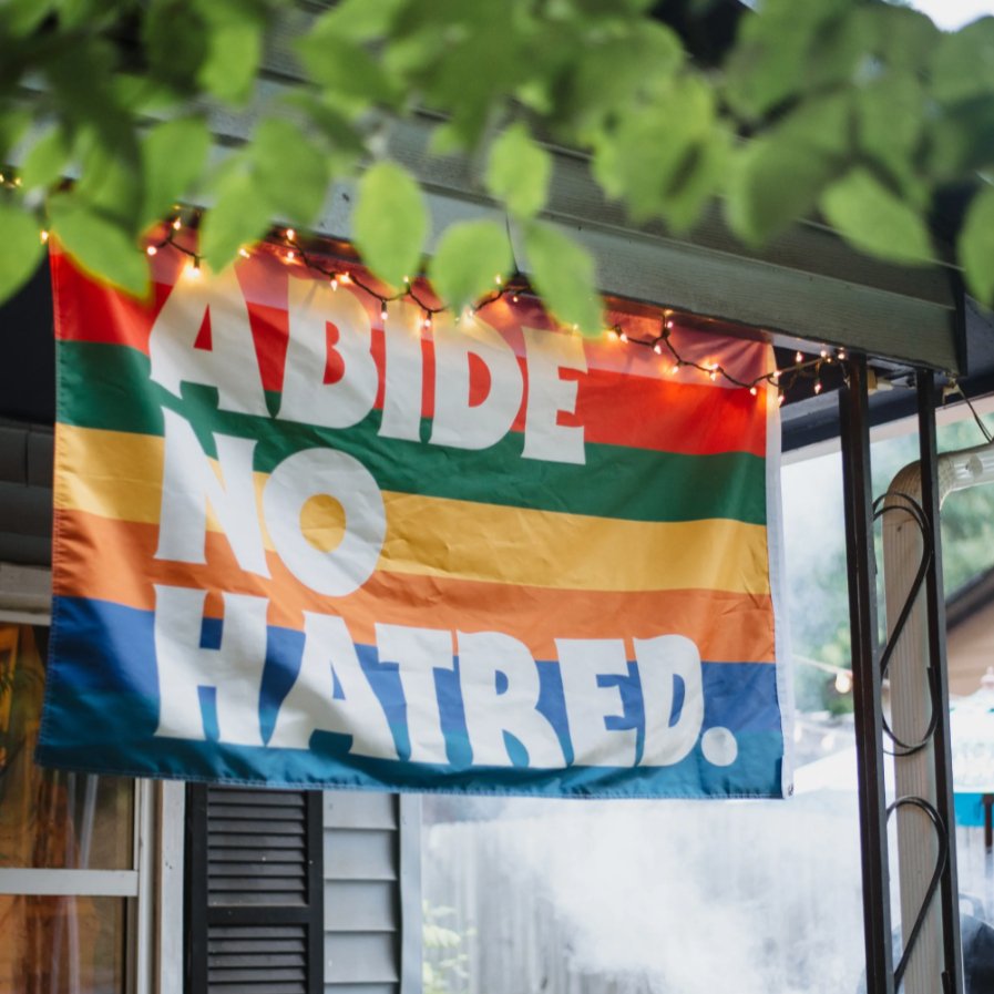Abide No Hatred Flag
