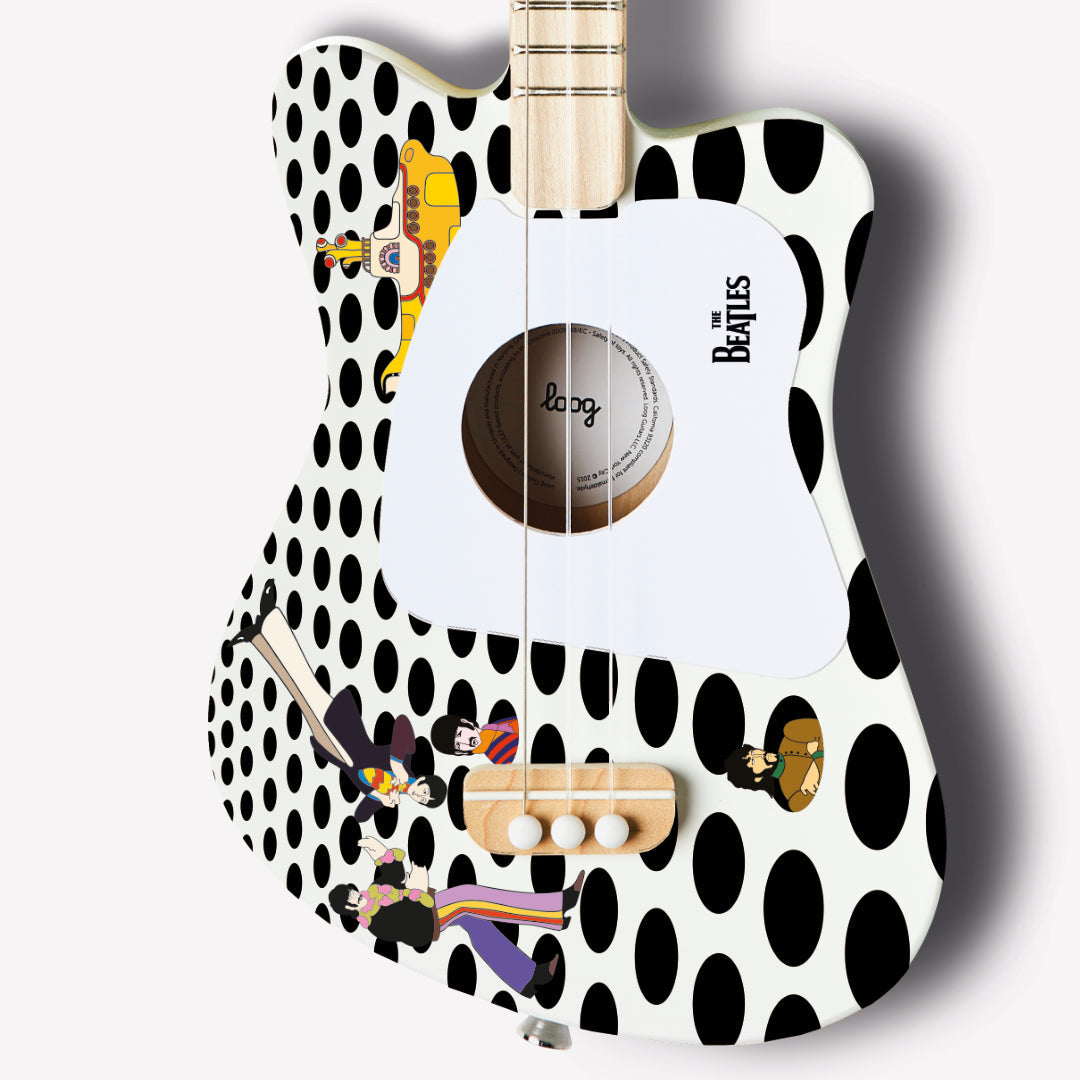beatles + loog mini guitar (collective)