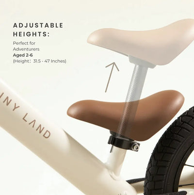 Tiny Land® Balance Bike - Milky White - Kidtoycart