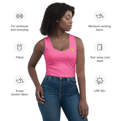 CROWN PICKLEBALL - Women's Corona Crop-top (Pink)