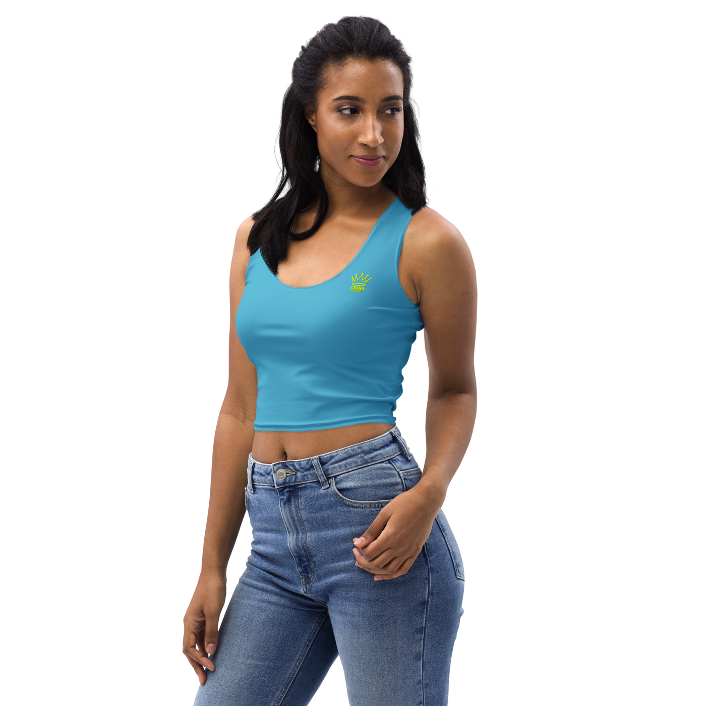 CROWN PICKLEBALL - Women's Corona Crop-top (Sky)
