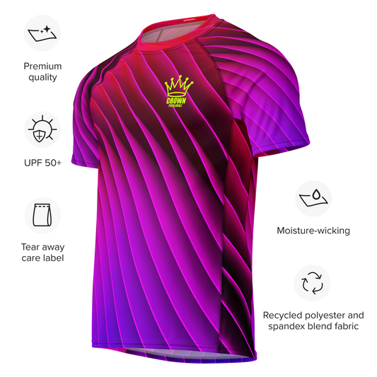 CROWN PICKLEBALL - Men's Tourney Shirt (Magenta)