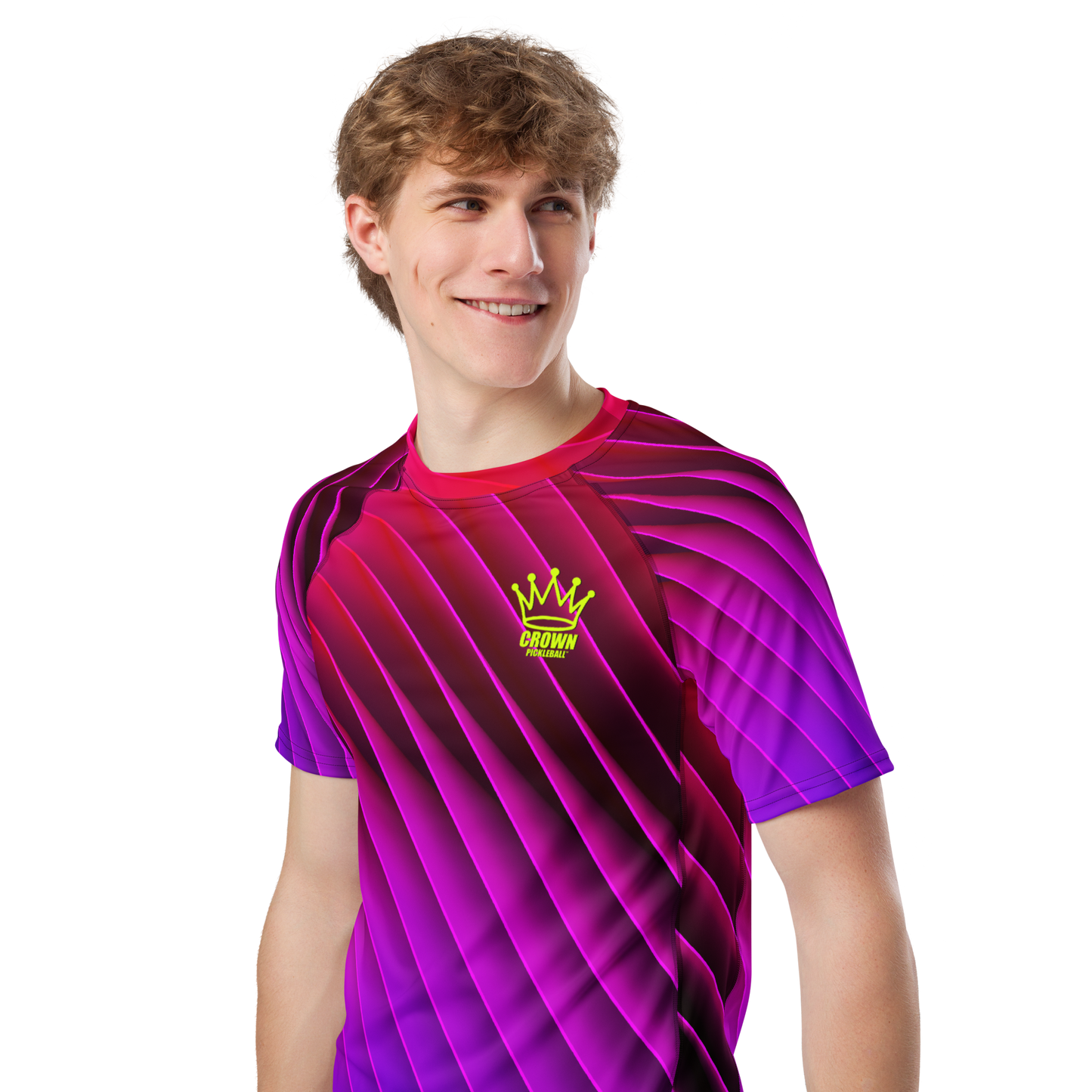CROWN PICKLEBALL - Men's Tourney Shirt (Magenta)