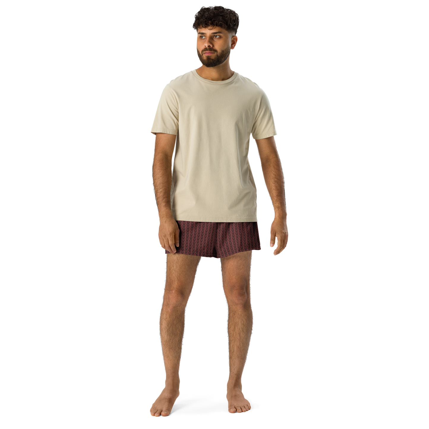 CROWN PICKLEBALL - Logo Pattern Short (Burgundy)