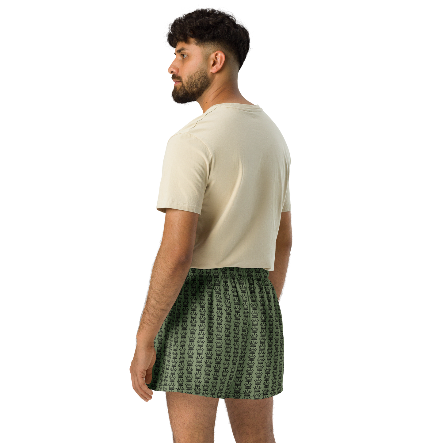 CROWN PICKLEBALL - Logo Pattern Short (Olive)