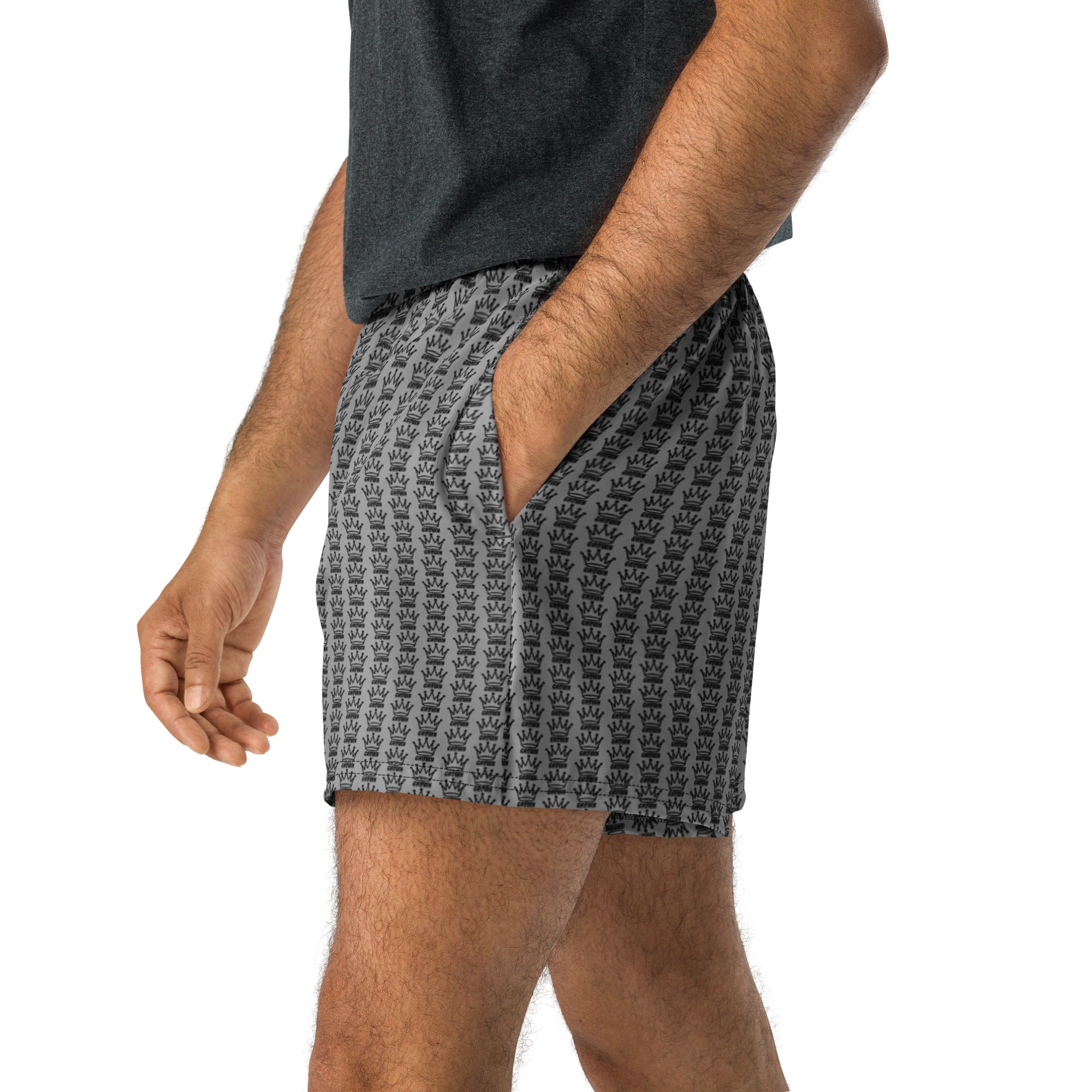 CROWN PICKLEBALL - Logo Pattern Short (Gray)