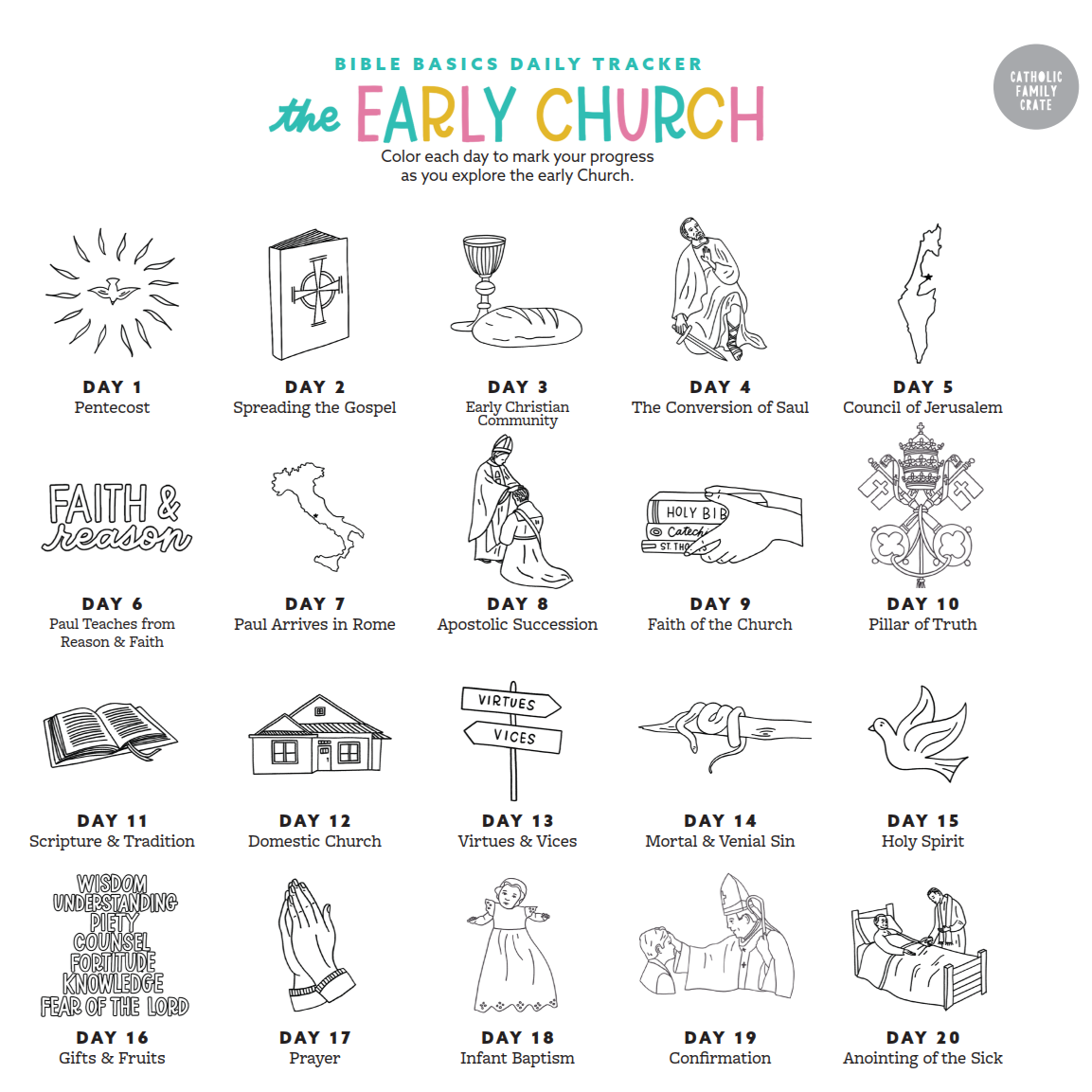 Bible Basics: The Early Church Daily Tracker