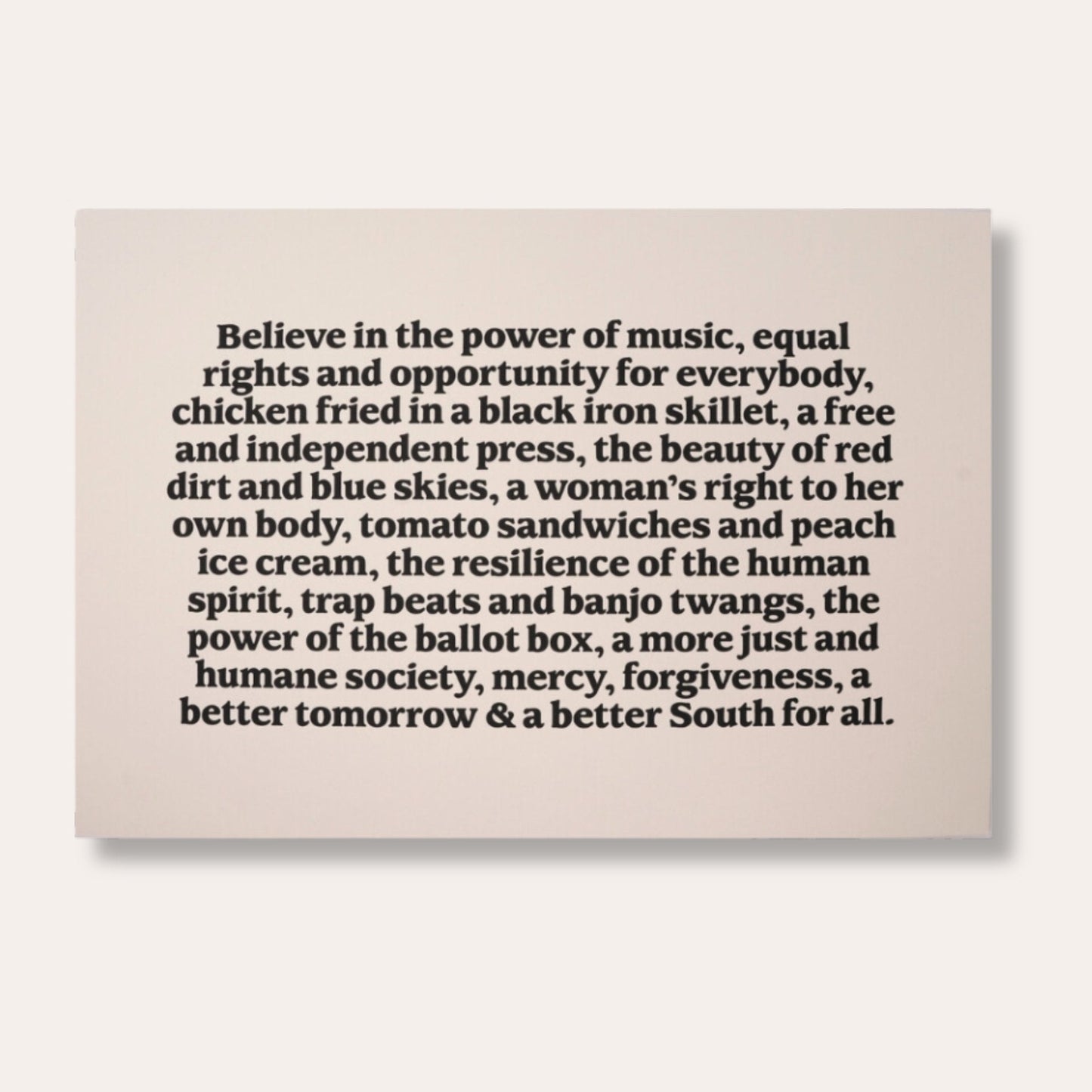 Better South Beliefs Print