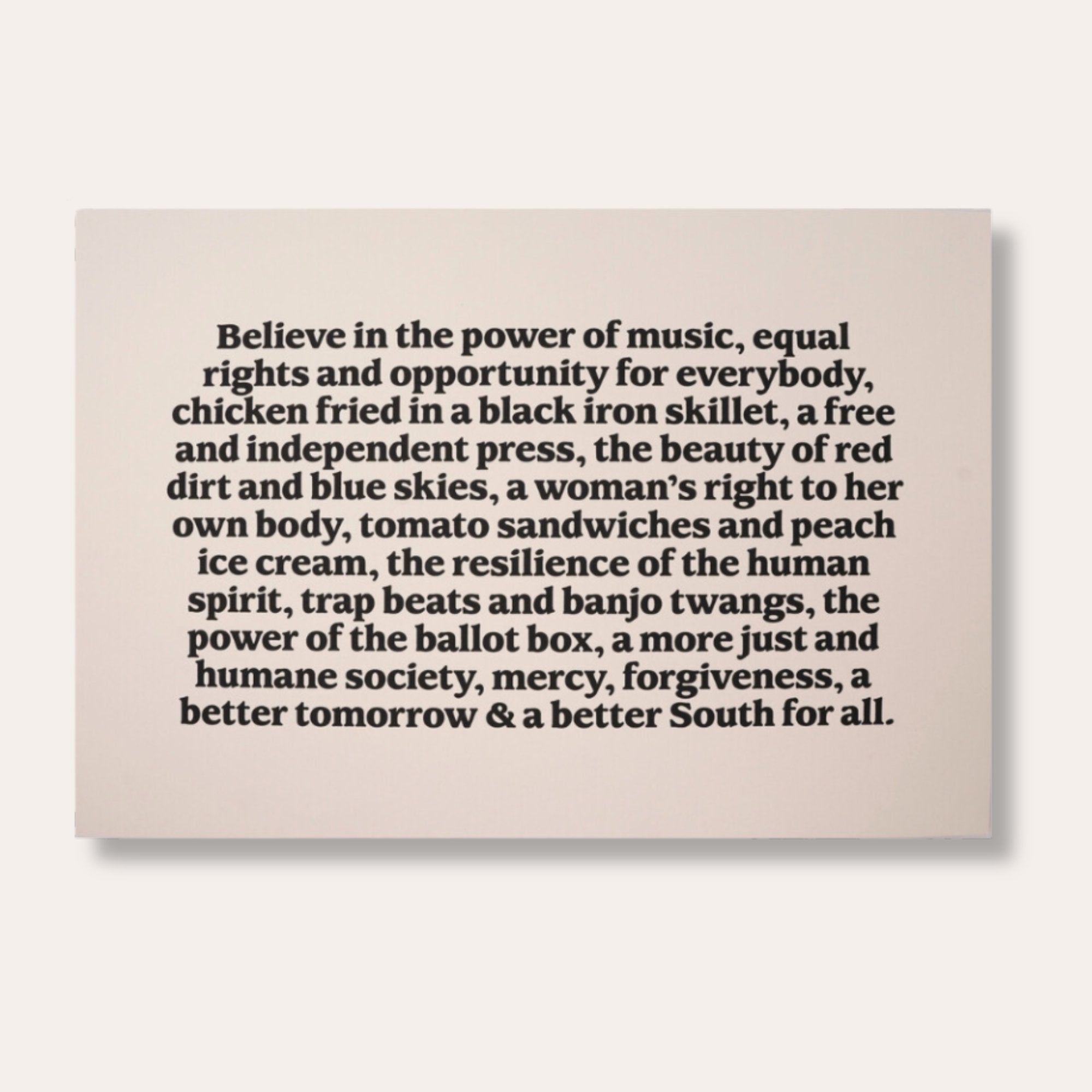 Better South Beliefs Print