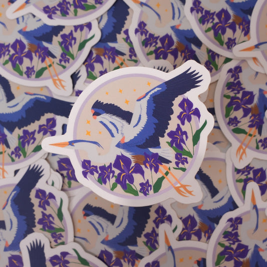 Blue Heron Sticker