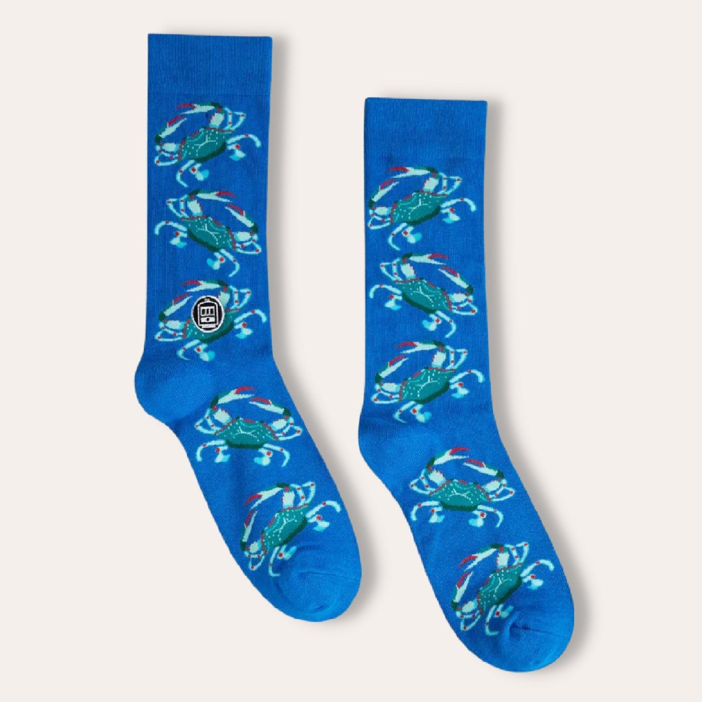Blue Crab Socks by Bonfolk