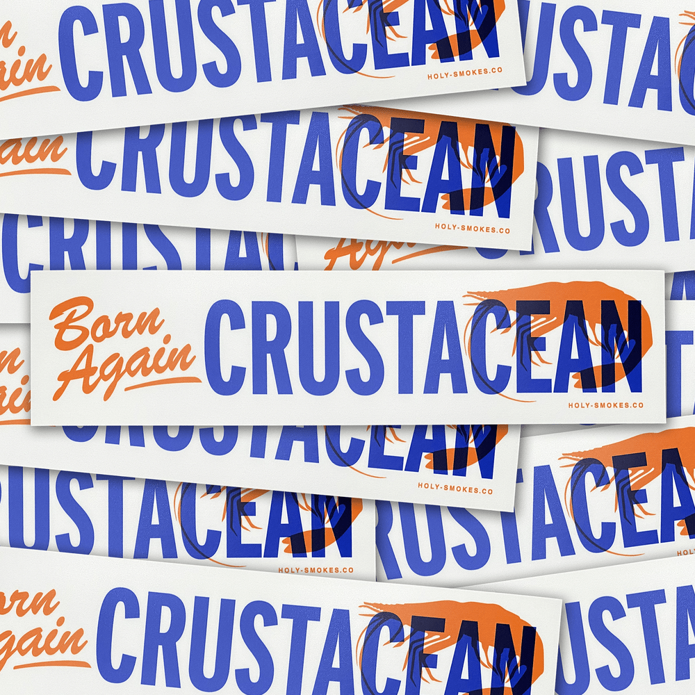 Born Again Crustacean Bumper Sticker