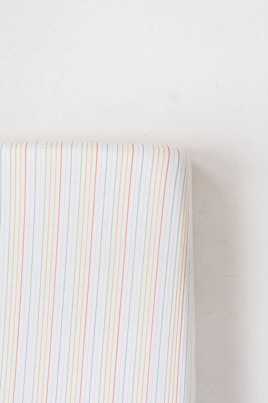 Rainbow Stripe Crib Sheet