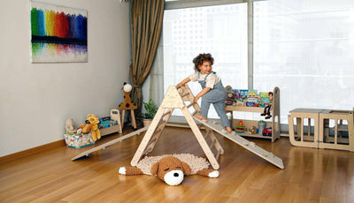 Climbing Triangle with Ramp | Foldable Montessori Climbing Set