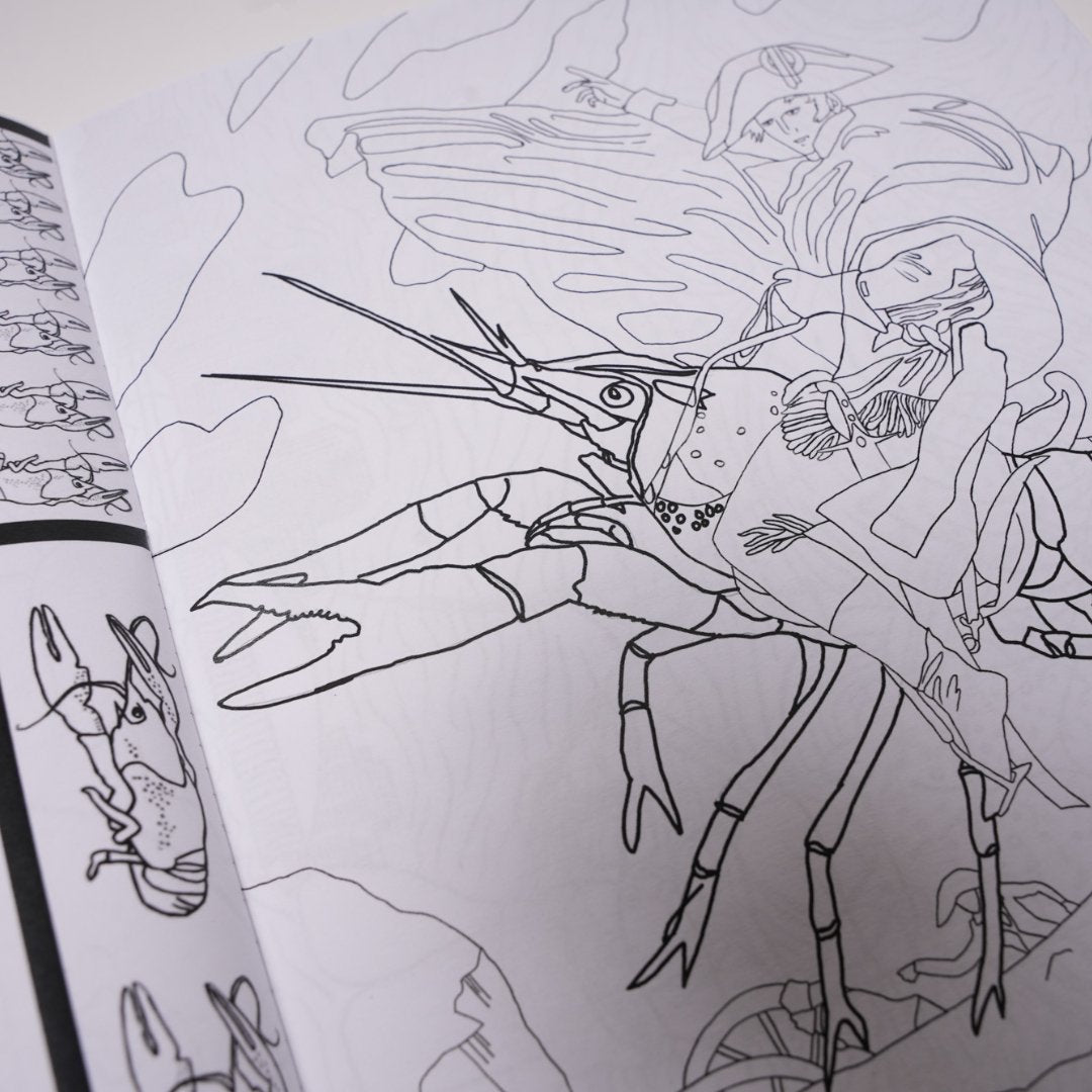 Crawfish Boil at the Louvre Coloring Book