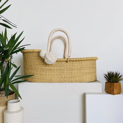 African Moses Basket<br>Cream Handle