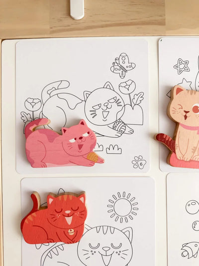 QToys  Cat play set & colouring - Kidtoycart