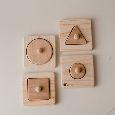QToys Single Shape Puzzle set of 4