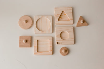 QToys Single Shape Puzzle set of 4